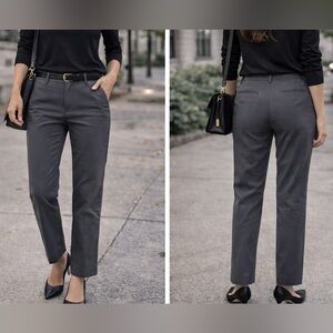 J Brand Clara Trousers Grey • Size 28 • Mid-Rise Cigarette Pants